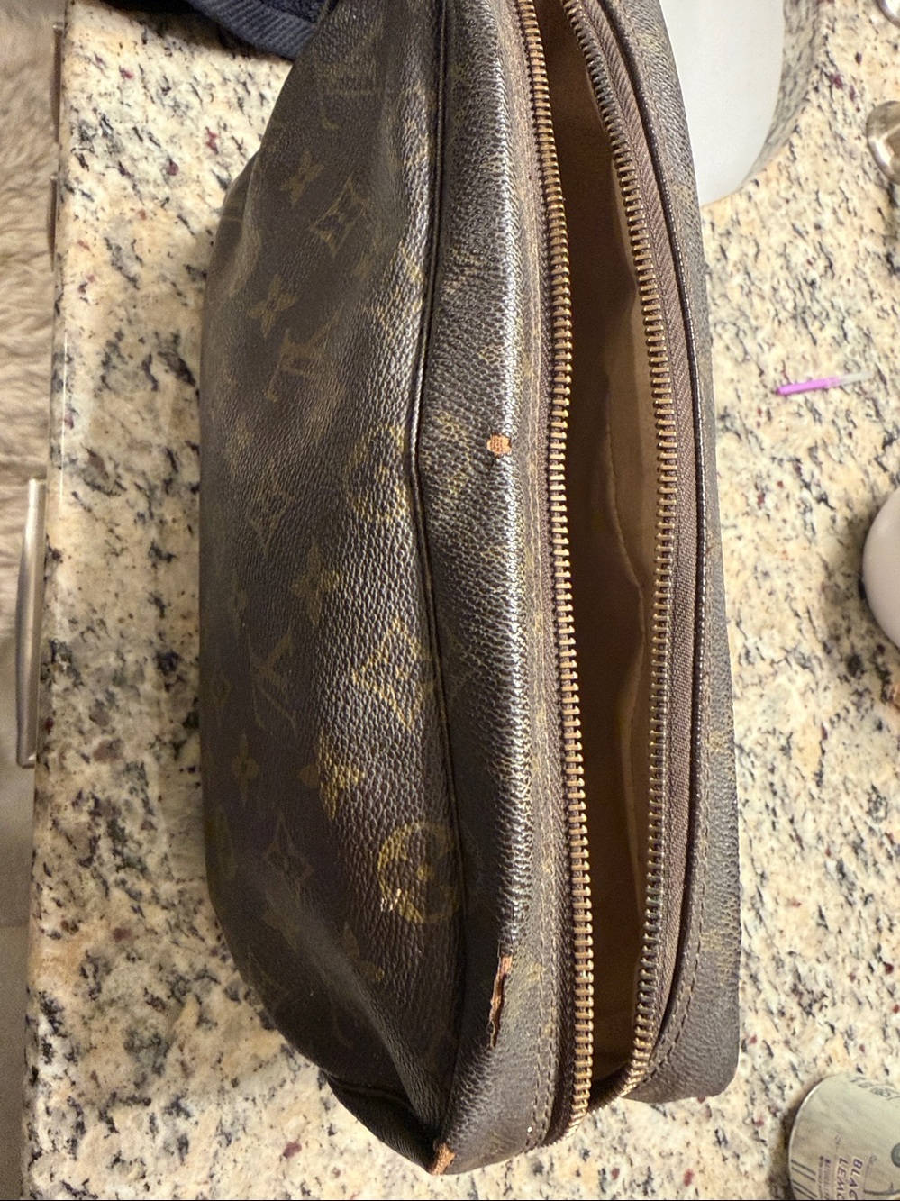 Louis Vuitton Monogram Canvas Toiletry Pouch - Brown - Picture 9 of 9